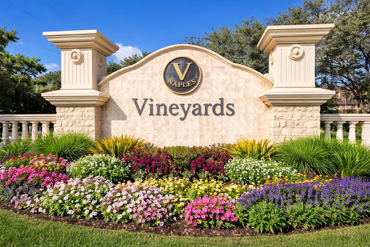 Vineyards Country Club wedding venue — championship golf course with sparkling lakes and manicured fairways in Naples, Florida