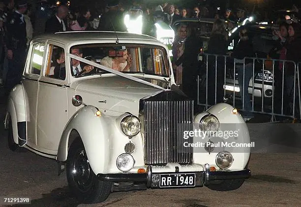 Nicole Kidman Keith Urban Vintage Cream Rolls-Royce Wedding Nicole Kidman and Keith Urban vintage cream Rolls-Royce wedding car